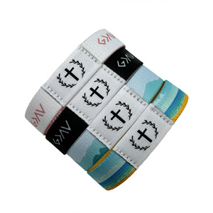 Pulsera DE LA Biblia impermeable de alta frecuencia <span class=keywords><strong>con</strong></span> <span class=keywords><strong>NFC</strong></span> y RFID Tik Tok Cross-Border Venta CALIENTE 13,56 MHz Chip Pulsera Banda elástica - Product Image 4