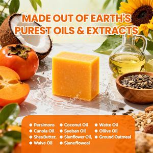 Handmade <strong>Soap</strong> Bar Vegan Natural Body Odor Control Fragrance Solid Deodorant Persimmon <strong>Soap</strong> - Product Image 3