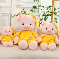 Boneka Babi Piyama Berkualitas Tinggi, Menawan, Lembut, Isi Kapas PP, Berbagai Ukuran, Teman Peluk yang Menggemaskan untuk Remaja