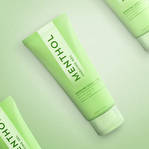 Gel de mentol con logotipo personalizado para refrescar la piel, afeitado de barba para hombres, gel de afeitado hidratante y suavizante para peluquero para hombres - Product Image 2