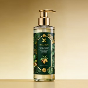 Shampooing à la kératine hydratant pour cheveux Hilotion Professional Brazilian Nuts avec huile de macadamia et d'argan pour reconstruire la cuticule des cheveux - Product Image 1