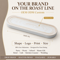 Fabricant OEM ODM, direct usine, assiette en mélamine Latte Ring, vaisselle pour café, canapé, hôtel, buffet, durable, empilable