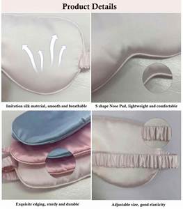 Wholesale Satin Silk Sleep Mask With Blackout Eyeshade Custom Logo for Business & Promotional <b>Gifts</b> - Product Image 4