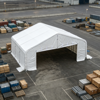 Tente modulaire à double paroi isolée à grande portée pour le stockage en vrac de foin, ensilage, céréales et fourrage pour le bétail