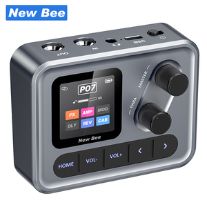 Pédale multi-effets de marque avec <span class=keywords><strong>80</strong></span> présélections modifiables, 40 effets sonores, fonction métronome, processeur de pédale multi-effets pour guitare - Product Image 1