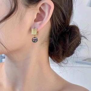 WENCHI Modelo 10740 Accesorios DIY para Perlas, Base Vacía para Pendientes de Plata S925, Hebilla de Oreja Dorada/Plateada para Perlas de 9-15mm, Pendientes de Moda - Product Image 4