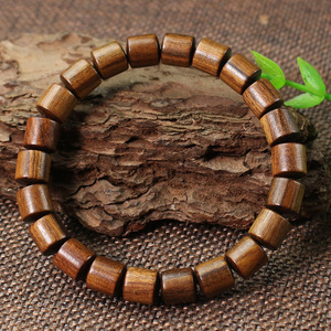 Pulsera de Madera de Palisandro Negra con 22 Cuentas de Barril de 8mm, Joyería Budista Unisex para Uso Diario, Regalo Cultural Coleccionable - Product Image 4