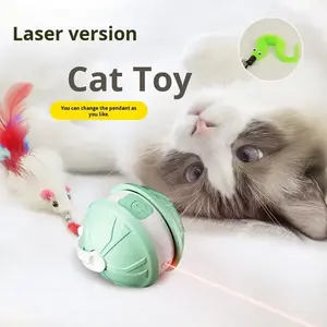 Jouets pour chats modernes et amusants en tissu polyester durable et écologique, interactifs, éducatifs, avec herbe à chat, souris assorties - Product Image 5
