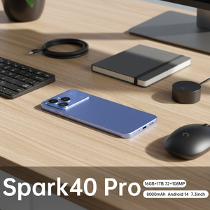 Глобальная версия разблокированного смартфона Tecno Spark 40 Pro с двумя SIM-картами, десятиядерным процессором, камерой 108 МП, поддержкой CDMA, французским OLED-экраном и быстрой зарядкой 120 Вт - Product Image 2