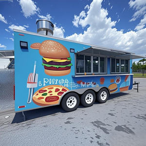 Camion de restauration rapide entièrement équipé, chariot à hot-dogs, camion de vente de crème glacée, cuisine mobile, remorque de restauration rapide - Product Image 1