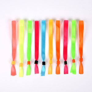 Disposable Polyester Wristbands with Plastic Buckle for Various Events and Promotions - Product Image 1