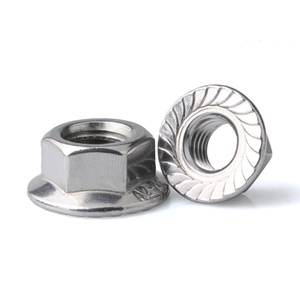 Lớp 5 8 10 Hex mặt bích Nut DIN 9/16 kẽm 6923 M6 M8 M10 x 1.5 M14 M18 x 1.5 M20 x 1.5 răng cưa lục giác mặt bích NUT - Product Image 6