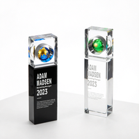Trophée Globe de Golf Personnalisé Haut de Gamme Gravé et Durable pour Anniversaire d'Entreprise, Souvenir ou Récompense pour Contribution d'Employé
