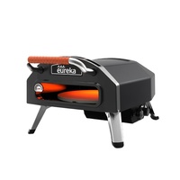 Four à pizza au propane portable avec pieds pliables, en acier inoxydable, avec thermomètre intégré, pour fêtes en plein air, certifié CE