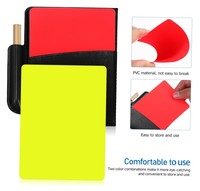 Portefeuille de formation pour arbitre de football de haute performance avec cartes rouges et jaunes