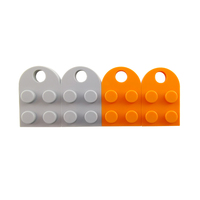 Placa de 2x2 orificios, piezas MOC, bloques de construcción de plástico, componentes de repuesto modulares para ensamblaje de modelos mecánicos DIY No.3176