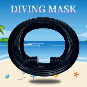 Masque facial complet en verre trempé de 4,0 mm, étanche, anti-buée, vue large à 180°, durable, respirant, pour la plongée en apnée, les sports nautiques, pour adultes - Product Image 4