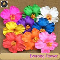 Épingle à cheveux en mousse eva artificielle fleurs en mousse d'hibiscus hawaïen pour décoration de fête de mariage