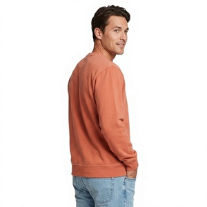 เสื้อสเวตเชิ้ตคอกลมผู้ชายขายส่ง ผ้าฝ้ายถักคุณภาพพรีเมียม ทรงปกติ สีพื้น เรียบง่าย สไตล์ลำลอง สำหรับฤดูใบไม้ร่วง รับสั่งทำ - Product Image 2