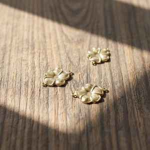 GP US Hibiscus Flower Drop Connector Joyería 14K Gold Filled para cadenas de joyería permanente Hallazgos <span class=keywords><strong>Pulseras</strong></span> al por mayor - Product Image 5