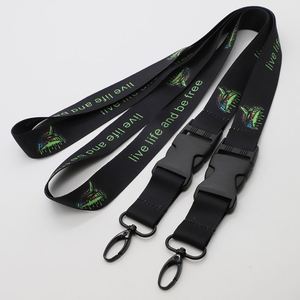 Cordón Personalizado de Poliéster Duradero con Sublimación y Hebilla de Seguridad para Marcas de Moda Urbana y Streetwear - Product Image 1