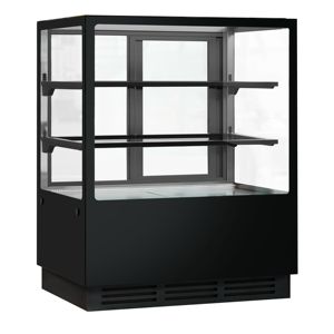 Vitrine réfrigérée et présentoir à gâteaux GGM Gastro - 1000 mm - Double vitrage - avec 2 étagères - Product Image 3
