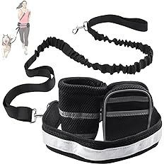 Hand Free Reflective Elastic <b>Pet</b> <b>Leash</b> Waist Bag Set Adjustable Breathable Durable Medium Size Running Sports - Product Image 2