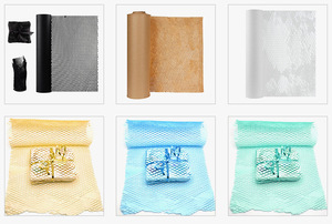 Rouleaux de papier protecteur alvéolé recyclable, facile à utiliser, papier d'emballage alvéolé kraft <span class=keywords><strong>pour</strong></span> déménagement et emballage - Product Image 4