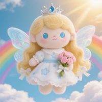 Muñeca de Peluche de Hada Personalizada al por Mayor, Diseño Personalizado, Fábrica de Muñecas de Peluche de Hada, Juguete de Peluche Personalizado Relleno de Algodón PP