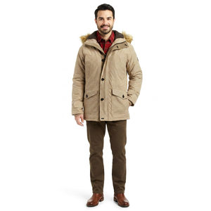 Veste coupe-vent et imperméable à col montant pour homme, taille plus, style tendance, nouvelle conception, automne - Product Image 1