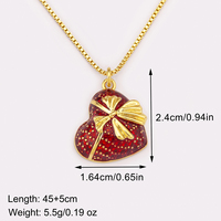QIKU Personnalité Conception Feuille/Amour Coeur Forme Charme Pendentif Collier pour Femmes Filles Rouge Zircon Mode Polyvalent Bijoux Cadeaux