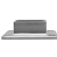 Base de poteau carrée en acier inoxydable robuste Toption avec bride de fixation au sol pour balustrade de balcon, escalier, villa, extérieur