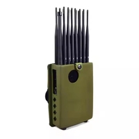 Détecteur de signal portable personnalisable à 16 antennes Téléphone GSM 2G 3G 4G 5G WIFI GPS Lojack VHF UHF Amplificateur
