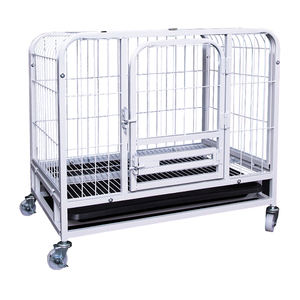 Cage en métal robuste pour chien, niche, dispositif d'entraînement avec plateau amovible - Product Image 6
