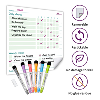 Autocollants de planification quotidienne et mensuelle UCI Premium Art Déco, bloc-notes de planification des repas pour usage domestique