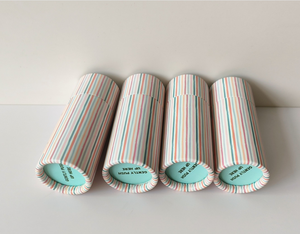 Emballage de baume à lèvres de luxe écologique, biodégradable et recyclable, en tube de papier, avec taille personnalisée et contenants cosmétiques à poussoir - Product Image 4