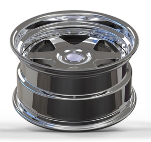Bku สเต็ปลิปปลอมแปลงแบบ2ชิ้นสำหรับเมอร์เซเดส W116 <span class=keywords><strong>W124</strong></span> W160 W126 W114 C126ล้อแม็กขนาด5x112ล้ออัลลอยขอบล้อ<span class=keywords><strong>18</strong></span> 17นิ้ว Jante - Product Image 3