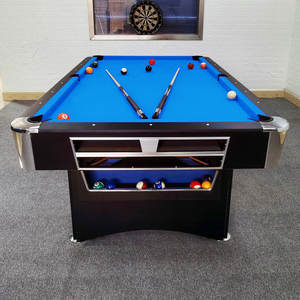 Table de <span class=keywords><strong>billard</strong></span> américaine noire 2 en 1 de taille standard pour adultes, table de <span class=keywords><strong>billard</strong></span> et table de ping-pong - Product Image 2