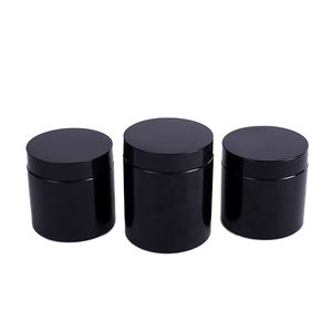 Frascos de Plástico PET Transparentes en Blanco y Negro de Alta Calidad con Tapas de Rosca para Crema Facial, Personalizables Mediante Serigrafía - Product Image 3