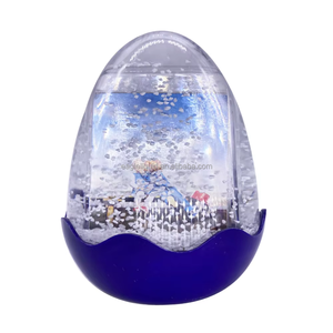Globe à neige photo en forme d'œuf de Pâques en gros pour enfants, <span class=keywords><strong>souvenir</strong></span>, cadre transparent fantaisie pour photos flottantes - Product Image 3