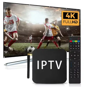Set-top box 4K Ultra HD, perangkat kotak TV Panel langganan kode IPTV, tes gratis daftar IPTV m3u Cerdas kotak TV Android