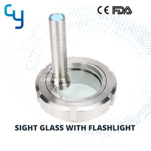 Vente directe d'usine, verre de visée rond en acier inoxydable sanitaire, type soudure, avec lampe de recharge - Product Image 2