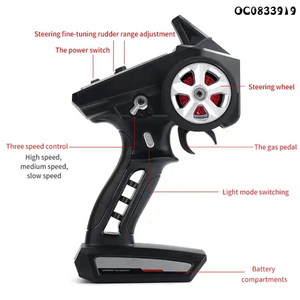 2.4G 4WD पूर्ण पैमाने पर बिजली रिमोट कंट्रोल उच्च गति आर सी बहाव कार किट खिलौना - Product Image 6