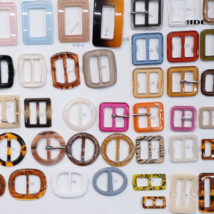 <span class=keywords><strong>Boucle</strong></span> à ardillon en plastique écaille de tortue, revêtement <span class=keywords><strong>sans</strong></span> nickel, pour chaussures, vêtements, sacs, ceintures - Product Image 6