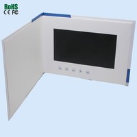 Carte de vœux personnalisable avec écran LCD de 7 pouces, carte d'invitation de mariage, carte cadeau avec design personnalisé pour les mariages et les fêtes