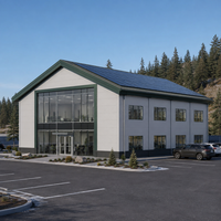 Immeuble de bureaux à deux étages Centre d'affaires Espace de travail d'entreprise Structure en acier préfabriquée commerciale Canada