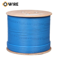 Cable LAN OWIRE Cat 6 U/UTP de cobre de alta calidad 23AWG 250MHz cableado LAN interior Cable de transmisión de datos fiable