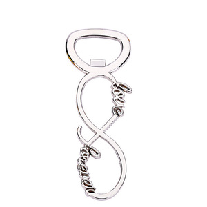 영원히 사랑 금속 병따개 결혼식 파티 호의 손님을위한 경품 기념품 반환 선물 독특한 숫자 모양 - Product Image 3