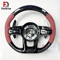 Accessoires de mise à niveau pour voitures Mercedes Benz, volant en fibre de carbone pour Amg Benz Clk W209 v Class W447 GLC X253 300 63s