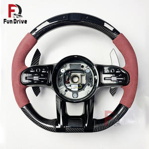 Accessoires de mise à niveau pour voitures <span class=keywords><strong>Mercedes</strong></span> Benz, volant en fibre de carbone pour Amg Benz <span class=keywords><strong>Clk</strong></span> W209 v Class W447 GLC X253 300 63s - Product Image 5